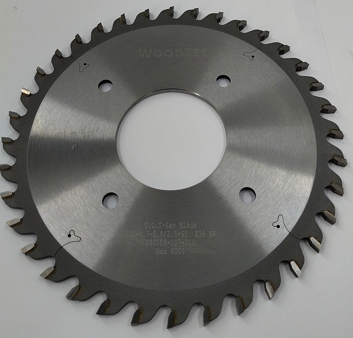 Пила подрезная Ø200 х 65 х 4,7-5,9 Z = 36 WoodTec