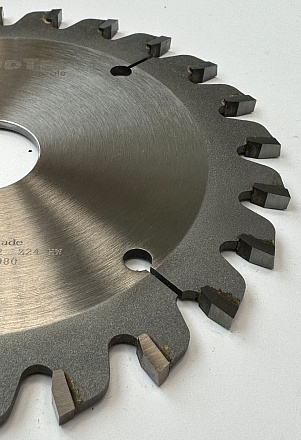 Подрезная коническая пила WoodTec для форматно-раскроечных станков Ø120 х 22 х 3,1-4,3 Z = 24 KON