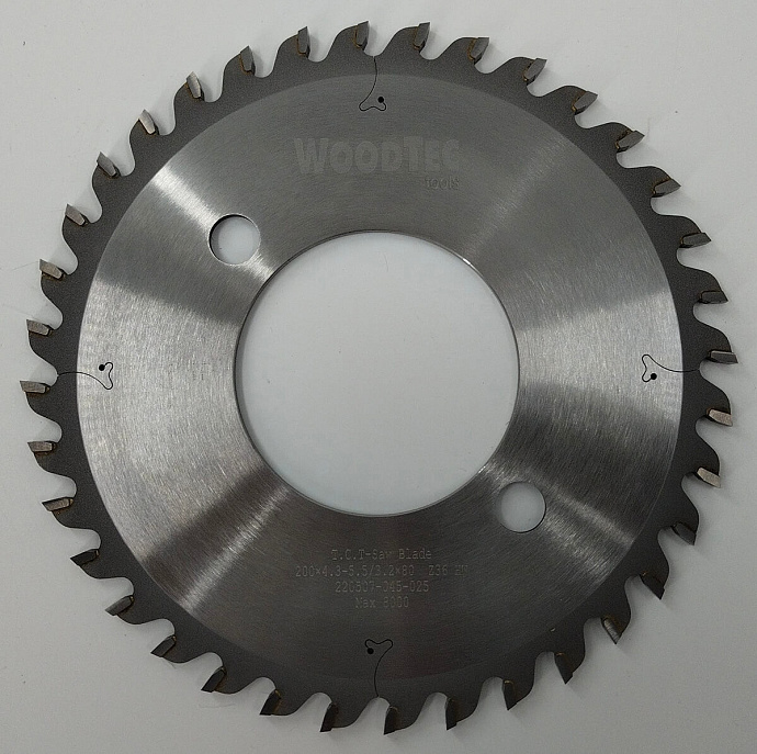 Пила подрезная Ø200 х 80 х 4,3-5,5 Z = 36 WoodTec