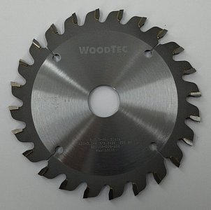 Подрезная коническая пила WoodTec для форматно-раскроечных станков Ø120х20х2,8-4,0 Z=24 KON