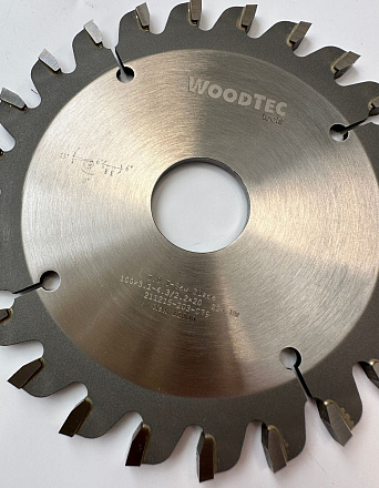 Подрезная коническая пила WoodTec для форматно-раскроечных станков Ø100 х 20 х 3,1-4,3 Z = 24 KON