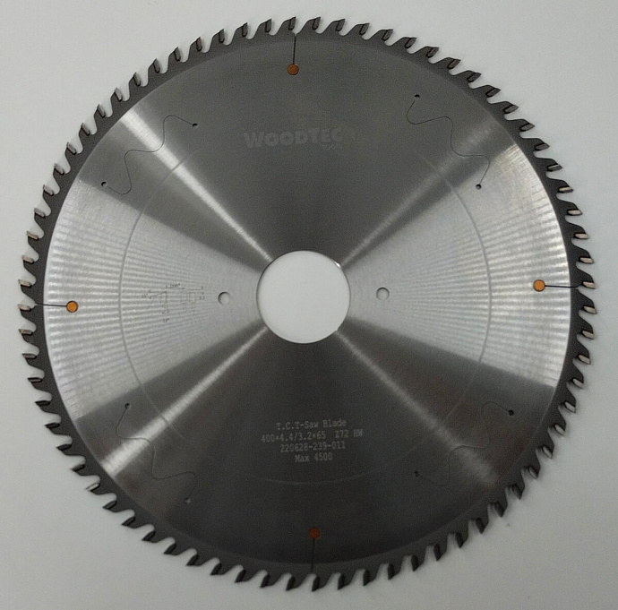 Пила основная Ø400 х 65 х 4,4 / 3,2 Z = 72 WoodTec
