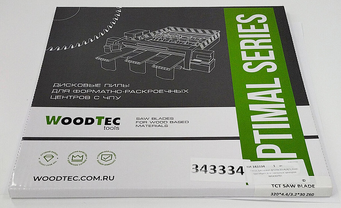 Пила основная Ø320 х 30 х 4,4 / 3,2 Z = 60 WoodTec