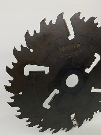 Пила дисковая Ø450 х 50 х 4,6/3,0 Z = (24 + 24) + 6 WoodTec