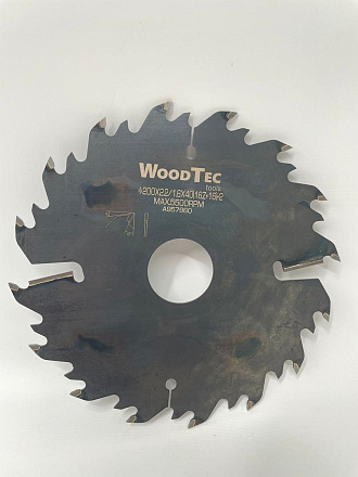 Пила дисковая Ø200 х 40 х 2,2/1,6 Z = (16 + 16) + 2 Woodtec