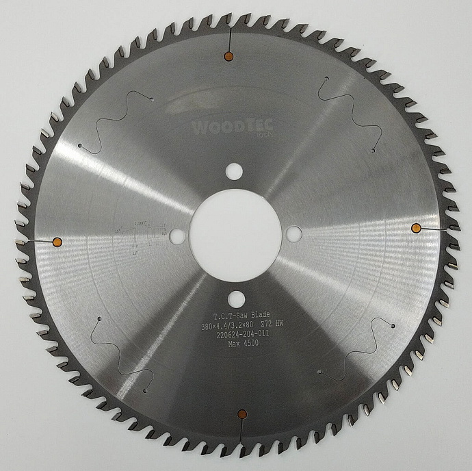 Пила основная Ø380 х 80 х 4,4 / 3,2 Z = 72 WoodTec
