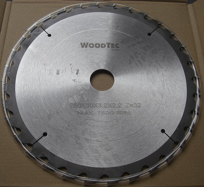 Пила дисковая Ø250x30x3,2/2,2 Z20 WZ WoodTec