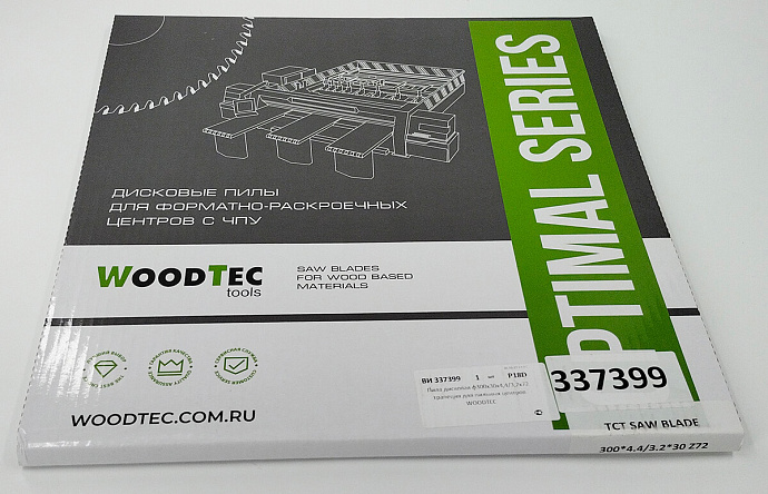 Пила основная Ø300 х 30 х 4,4 / 3,2 Z = 72 WoodTec