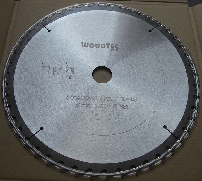 Пила дисковая Ø300 х 30 х 3,2/2,2 Z48 WZ WoodTec