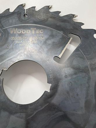 Пила дисковая Ø350 х 75 х 3,8/2,5 Z = (18 + 18) + 4 WoodTec