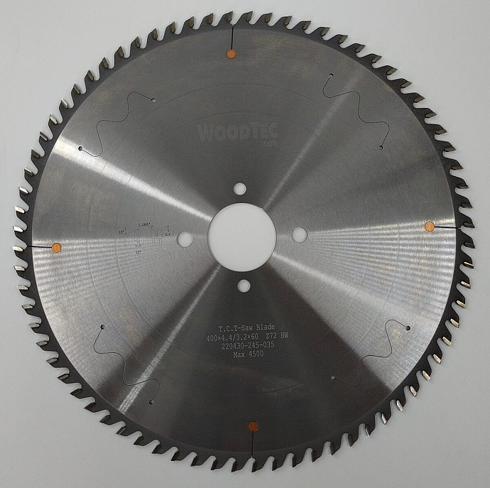 Пила основная Ø400 х 60 х 4,4 / 3,2 Z = 72 WoodTec