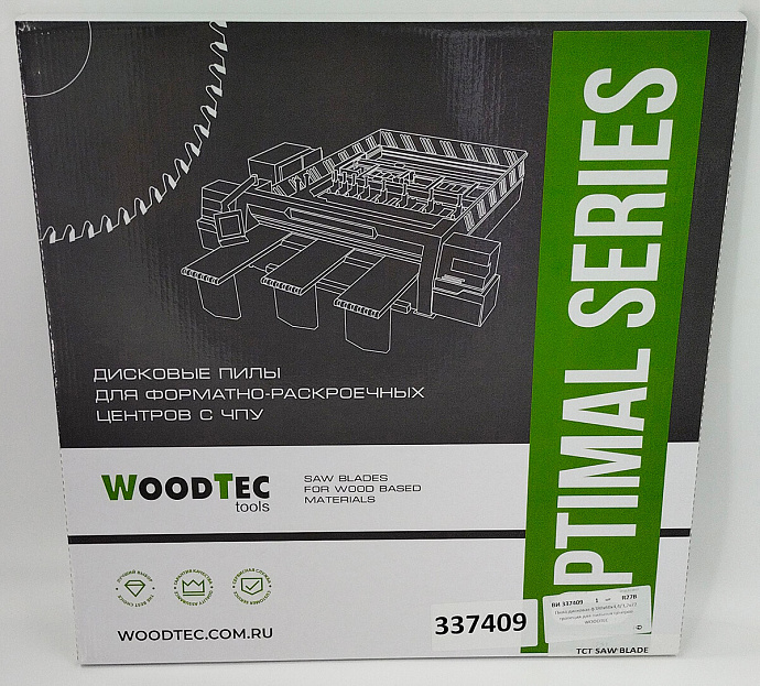 Пила основная Ø380 х 60 х 4,4 / 3,2 Z = 72 WoodTec