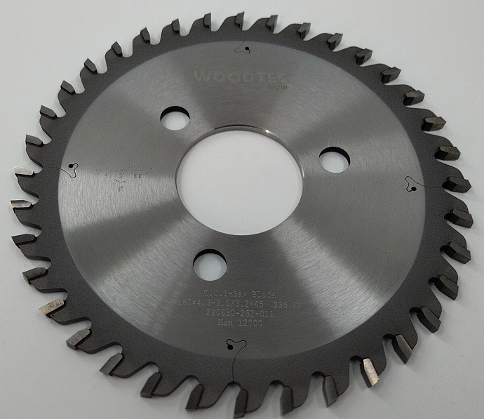 Пила подрезная Ø160 х 45 х 4,3-5,5 Z = 36 WoodTec