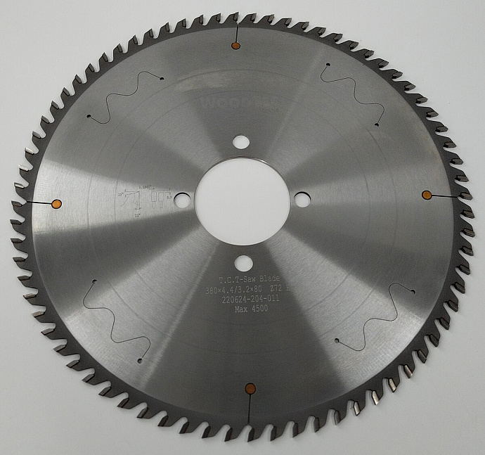Пила основная Ø380 х 80 х 4,4 / 3,2 Z = 72 WoodTec