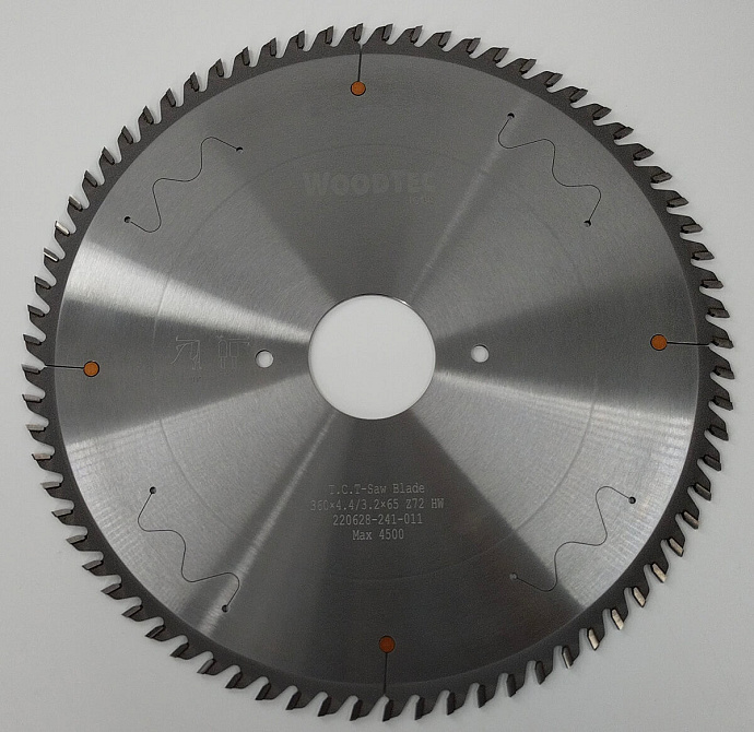 Пила основная Ø360 х 65 х 4,4 / 3,2 Z = 72 WoodTec