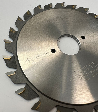 Подрезная составная пила WoodTec для форматно-раскроечных станков Ø120 х 22 х 2,8-3,6 Z = 12 + 12