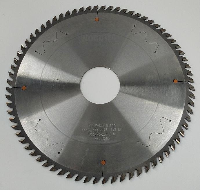 Пила основная Ø350 х 75 х 4,4 / 3,2 Z = 72 WoodTec