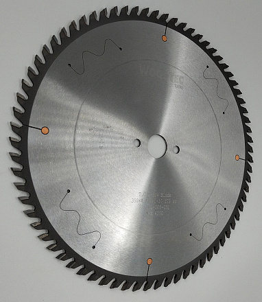 Пила основная Ø350 х 30 х 4,4 / 3,2 Z = 72 WoodTec