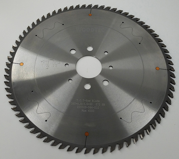 Пила основная Ø380 х 60 х 4,8 / 3,5 Z = 72 WoodTec