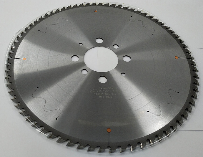 Пила основная Ø430 х 80 х 4,4 / 3,2 Z = 72 WoodTec
