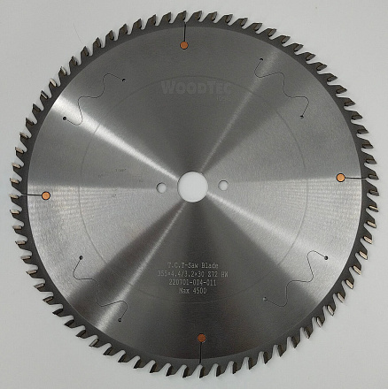 Пила основная Ø350 х 80 х 4,4 / 3,2 Z = 72 WoodTec