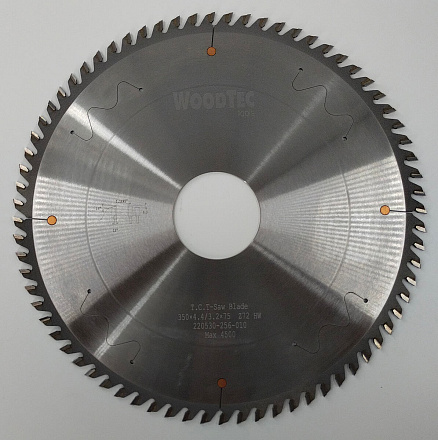 Пила основная Ø350 х 75 х 4,4 / 3,2 Z = 72 WoodTec