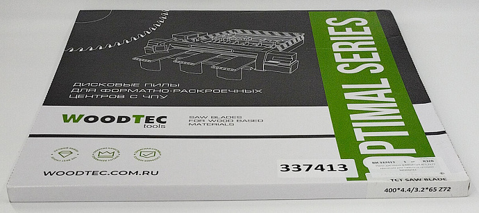 Пила основная Ø400 х 65 х 4,4 / 3,2 Z = 72 WoodTec