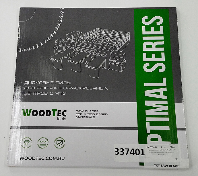 Пила основная Ø320 х 65 х 4,4 / 3,2 Z = 72 WoodTec