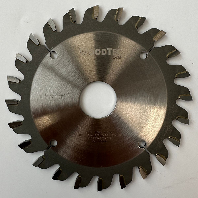 Подрезная коническая пила WoodTec для форматно-раскроечных станков Ø100 х 20 х 3,1-4,3 Z = 24 KON