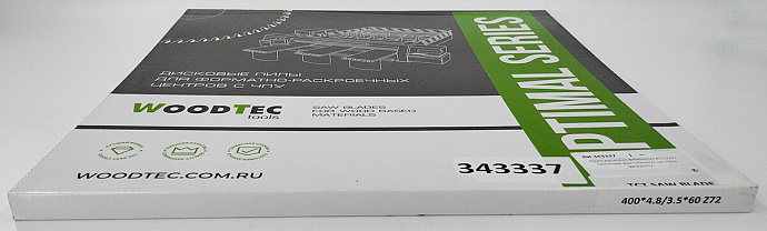 Пила основная Ø400 х 60 х 4,8 / 3,2 Z = 72 WoodTec