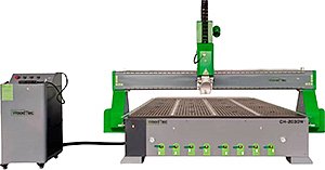 Фрезерно-гравировальный станок с ЧПУ и вакуумной подготовкой WoodTec СН-2030W PRO