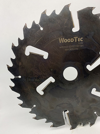 Пила дисковая Ø450 х 50 х 4,6/3,0 Z = (18 + 18) + 6 WoodTec